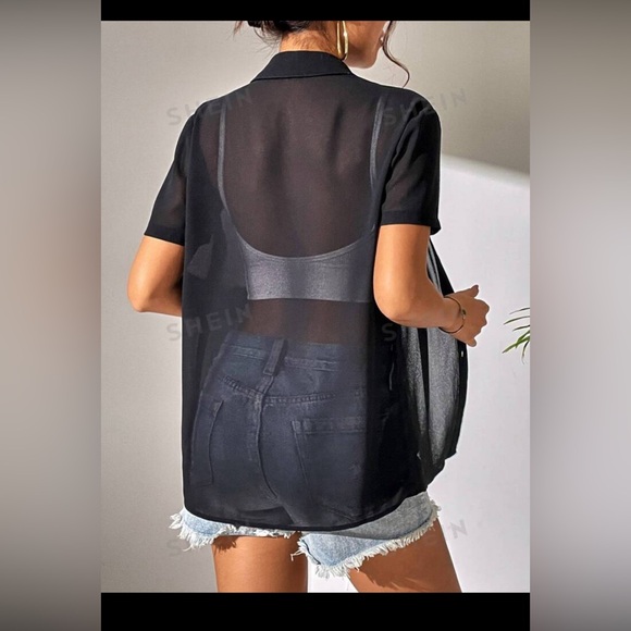 Sheer button top (2 items) for 1 price - Picture 7 of 8